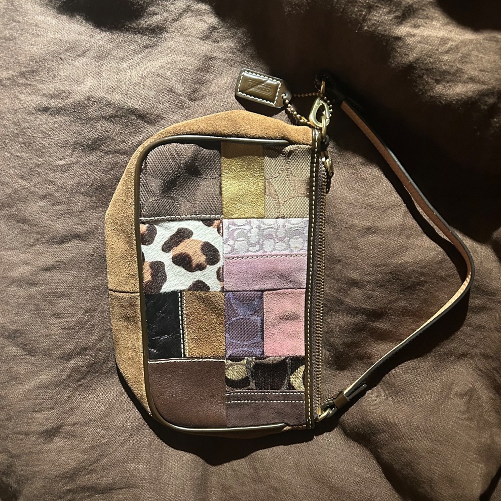 coach purple patchwork demi bag - image 2